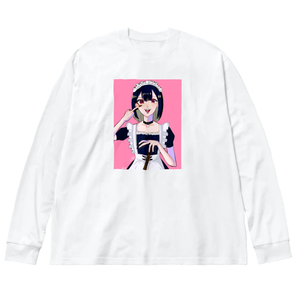 ささみふりゃいshopの女装メイドちゃん Big Long Sleeve T-Shirt