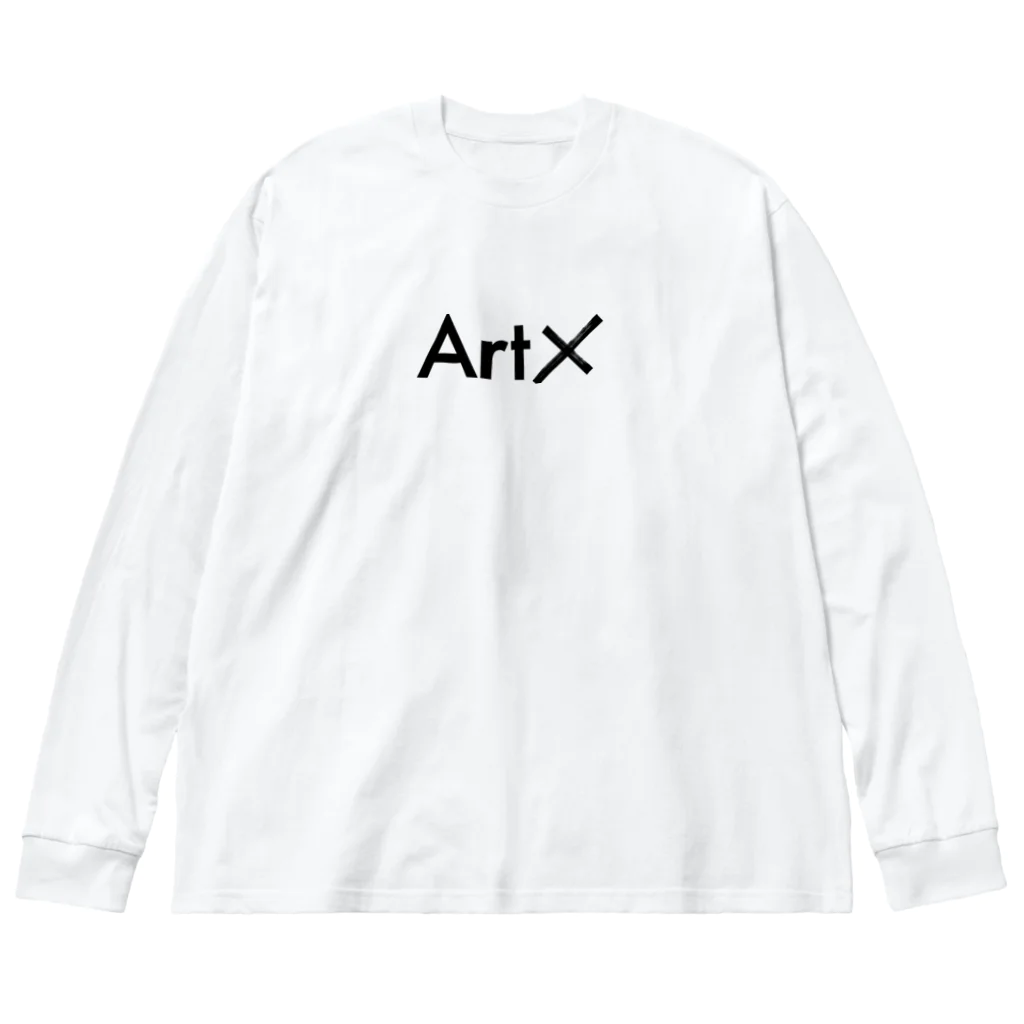 aisaacのArtX黒ロゴ Big Long Sleeve T-Shirt