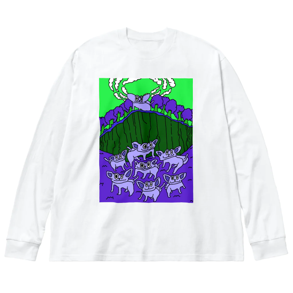 4000kmの王者のたたずまい in night Big Long Sleeve T-Shirt