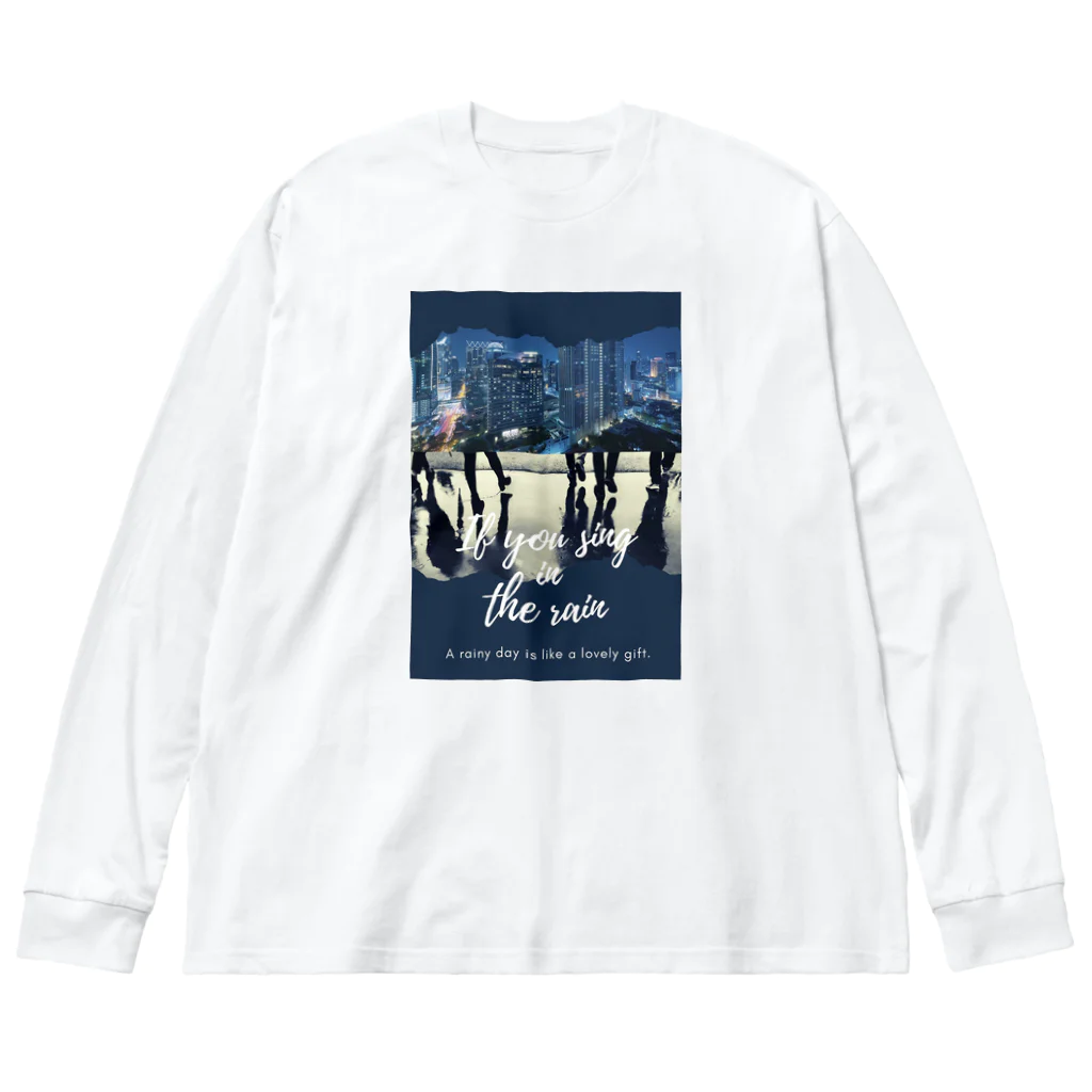 insparation｡   --- ｲﾝｽﾋﾟﾚｰｼｮﾝ｡の雨に唄えば Big Long Sleeve T-Shirt