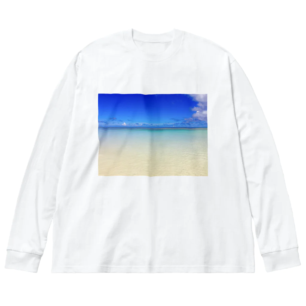 mizuphoto galleryのwestern sandy beach ビッグシルエットロングスリーブTシャツ