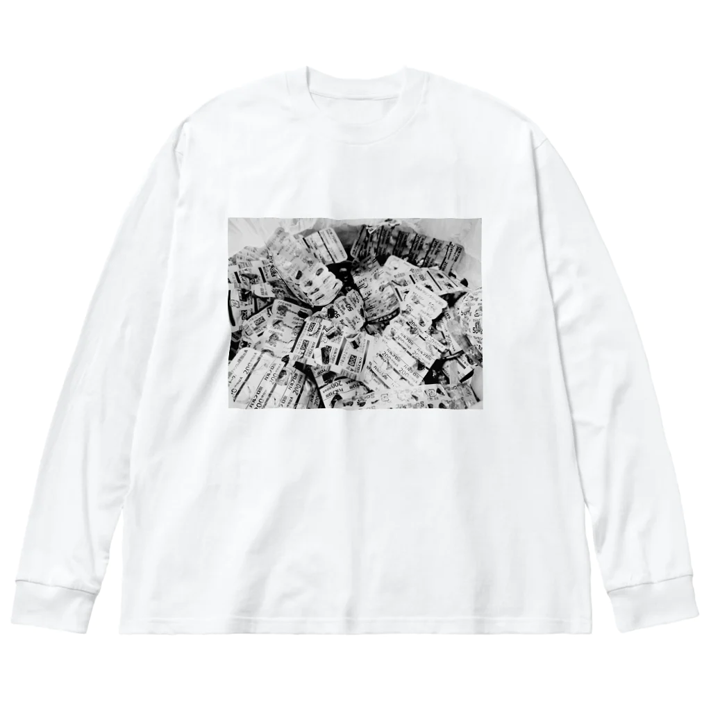 sisuのメンヘラお薬残骸写真 Big Long Sleeve T-Shirt