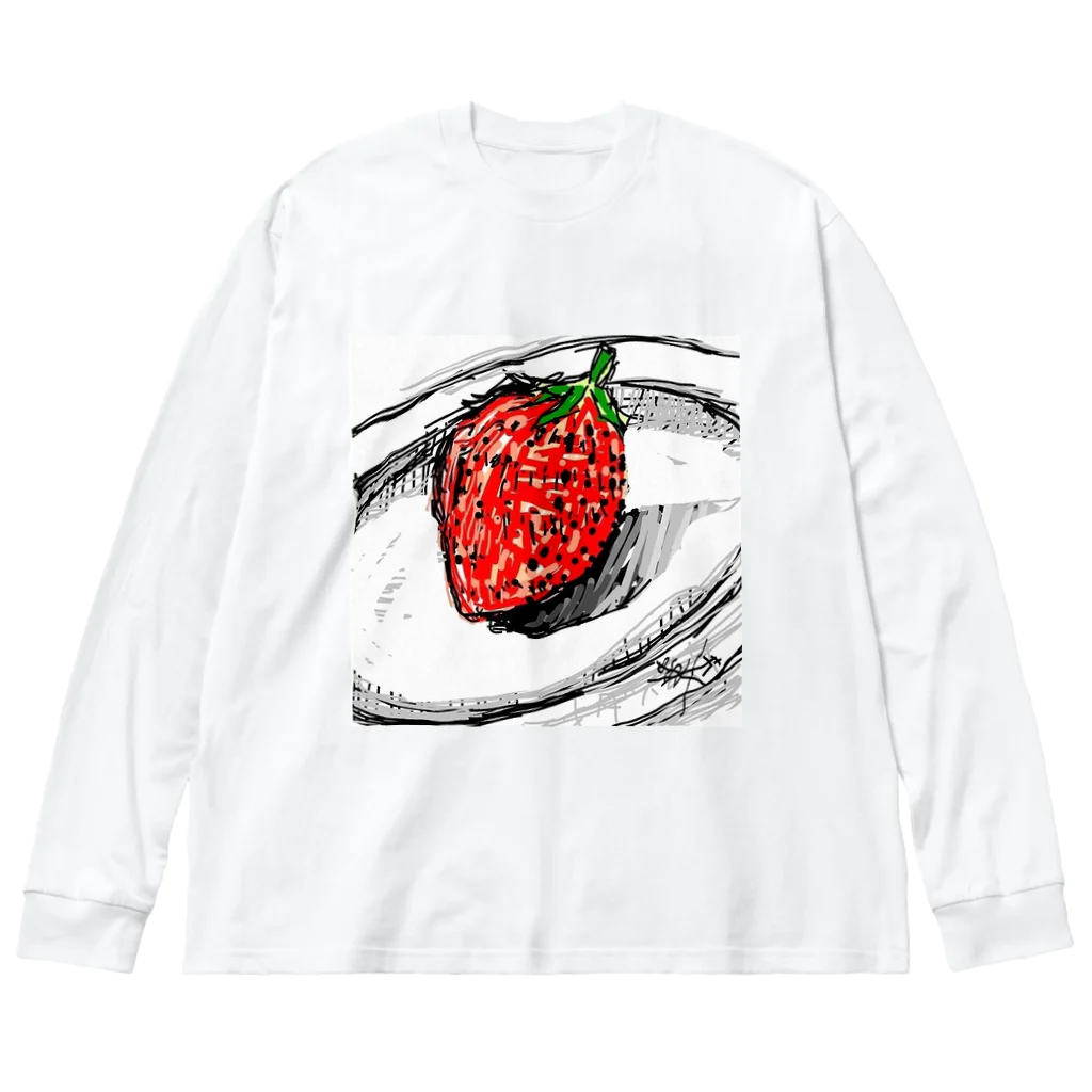 Kaedeのstrawberry ビッグシルエットロングスリーブTシャツ