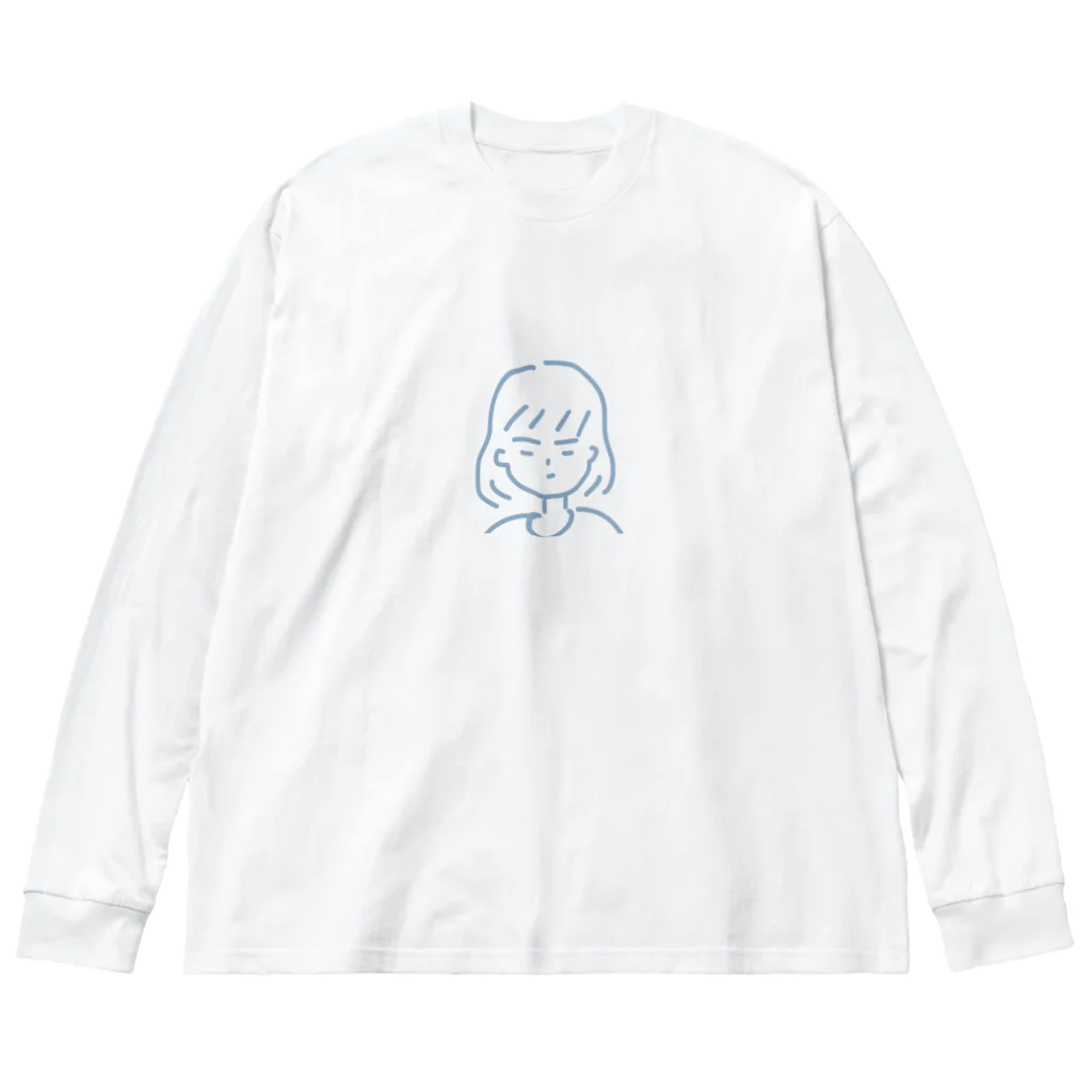 彼方のgirl ビッグシルエットロングスリーブTシャツ