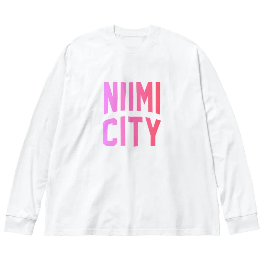 JIMOTOE Wear Local Japanの新見市 NIIMI CITY Big Long Sleeve T-Shirt