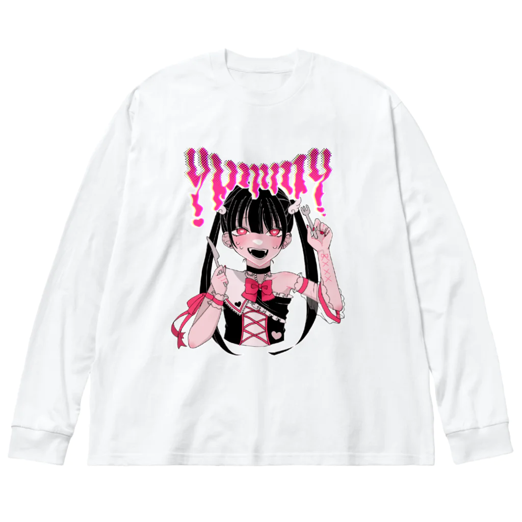 𝕊𝕟𝕠𝕨𝕄𝕚𝕚のあしんめとり〜 Big Long Sleeve T-Shirt