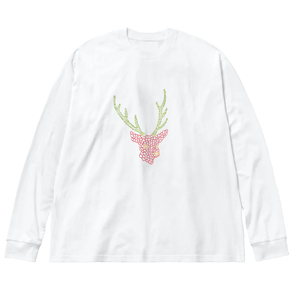 toejanssonのDeeR × strawberry Big Long Sleeve T-Shirt