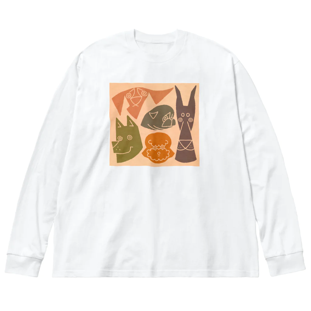 boo-banaのワンワンズ Big Long Sleeve T-Shirt