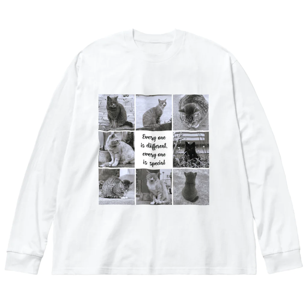 ねことつりのEveryone is different, everyone is special. Big Long Sleeve T-Shirt