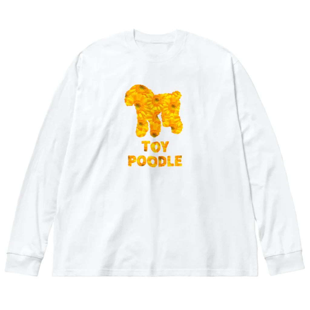 onehappinessのトイプードル　ガーベラ Big Long Sleeve T-Shirt