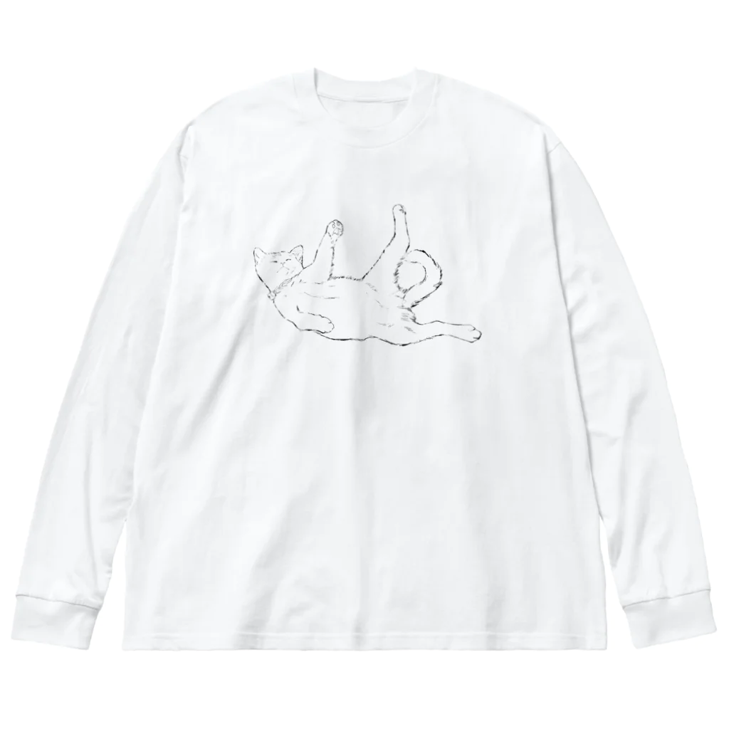 はるさめ商店の子猫ちゃん ビッグシルエットロングスリーブTシャツ