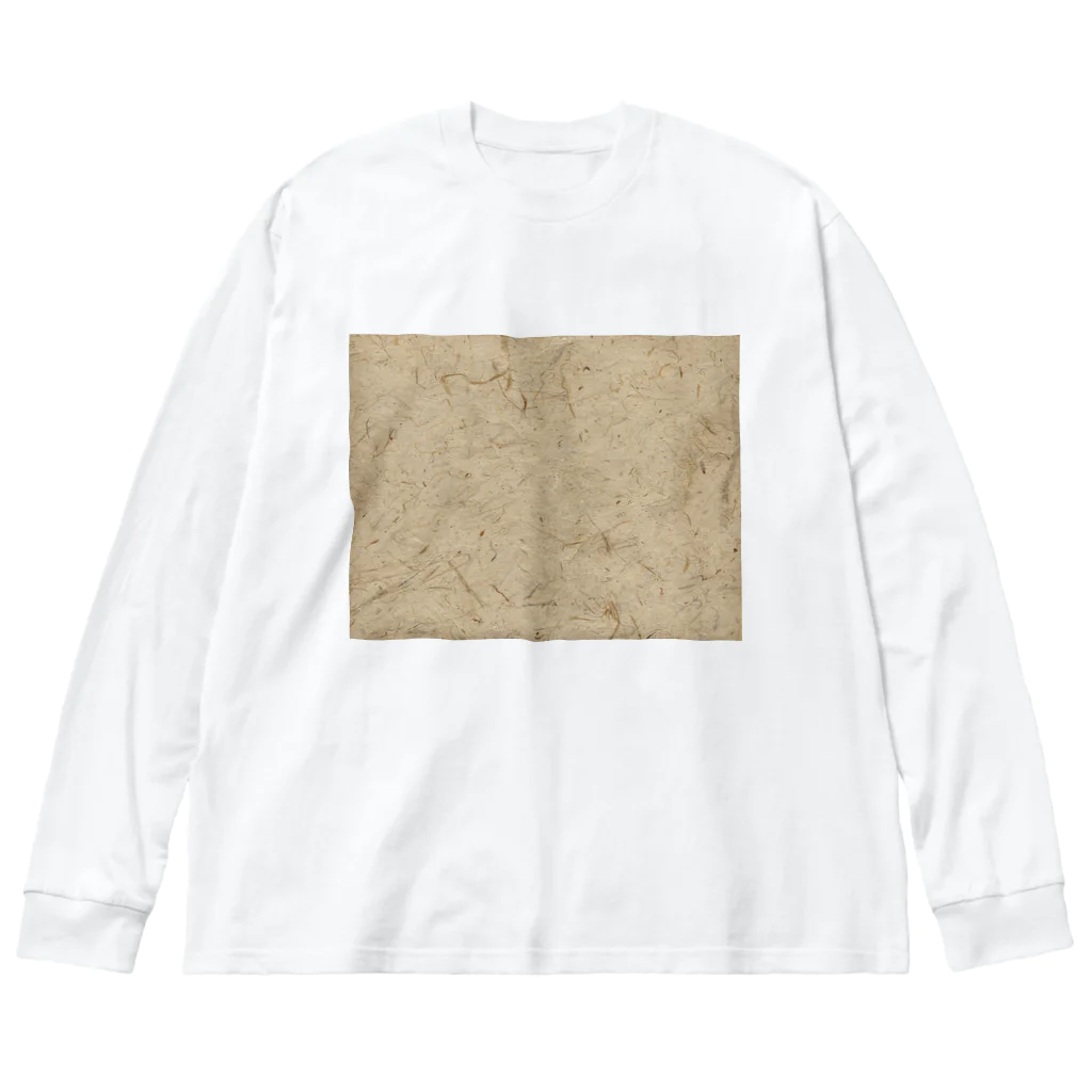 下田村の高級手漉き和紙 Big Long Sleeve T-Shirt