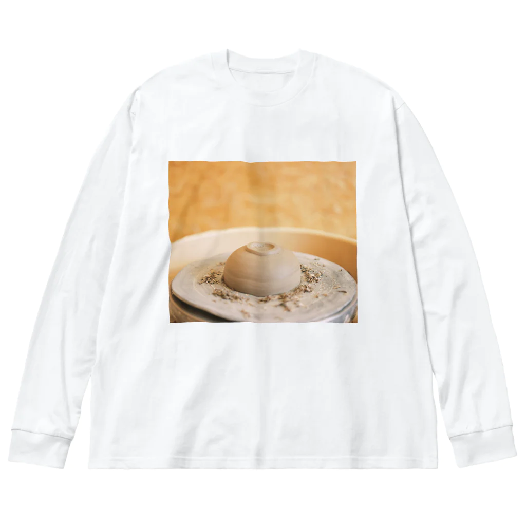 TOWA ATOのろくろ（削り） ビッグシルエットロングスリーブTシャツ