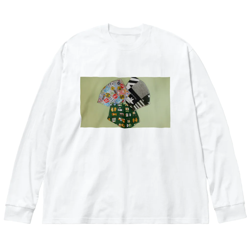 satochanのマスクの花 Big Long Sleeve T-Shirt