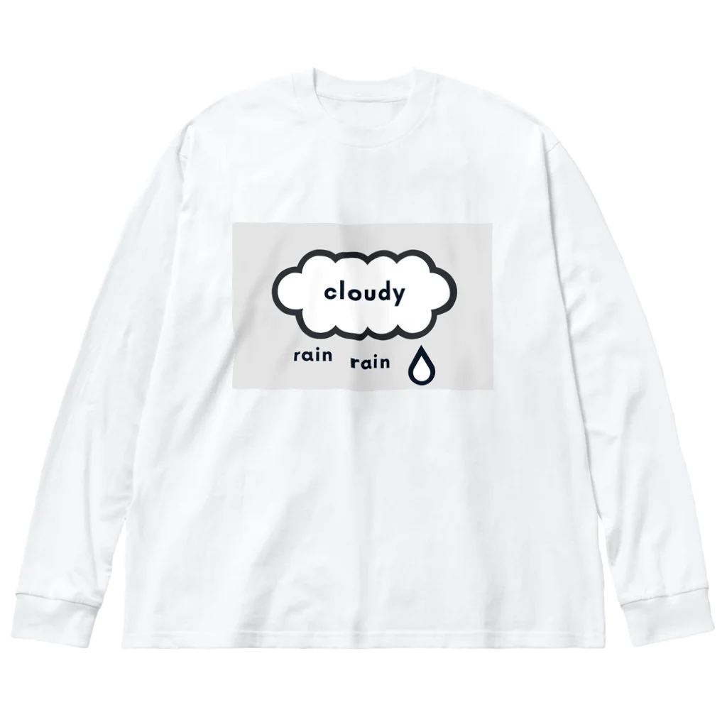 insparation｡   --- ｲﾝｽﾋﾟﾚｰｼｮﾝ｡のくもりのち雨 Big Long Sleeve T-Shirt