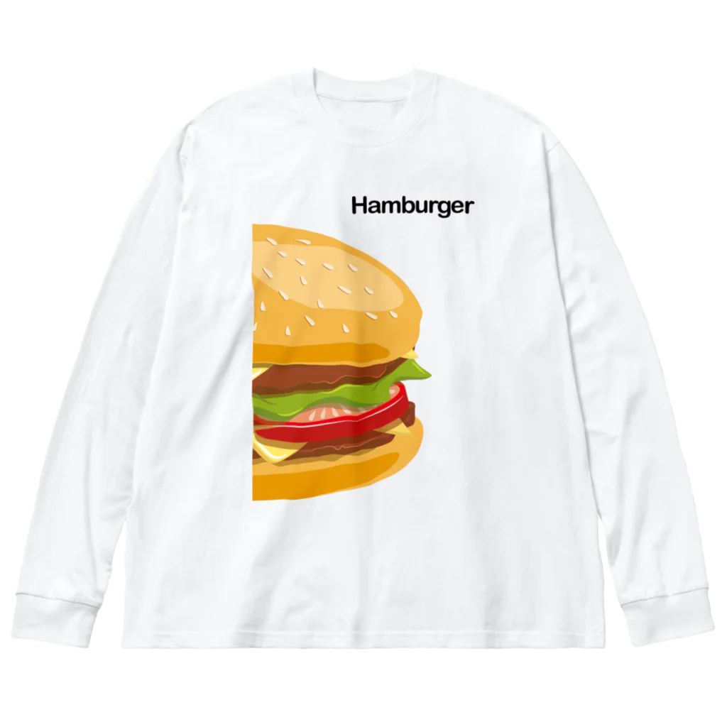 DRIPPEDのBig Humburger--大きいハンバーガー- Big Long Sleeve T-Shirt