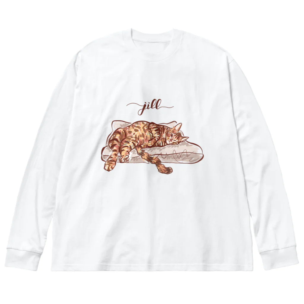 N-huluのベンガル猫のジルちゃん Big Long Sleeve T-Shirt