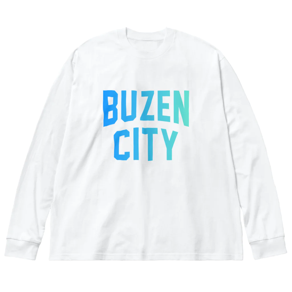JIMOTOE Wear Local Japanの豊前市 BUZEN CITY Big Long Sleeve T-Shirt