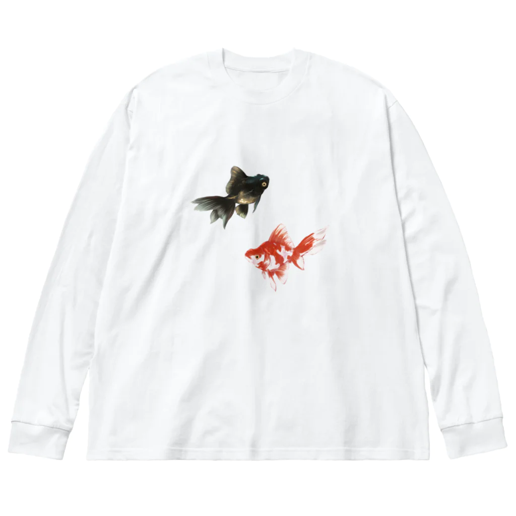 アオタの金魚 ビッグシルエットロングスリーブTシャツ