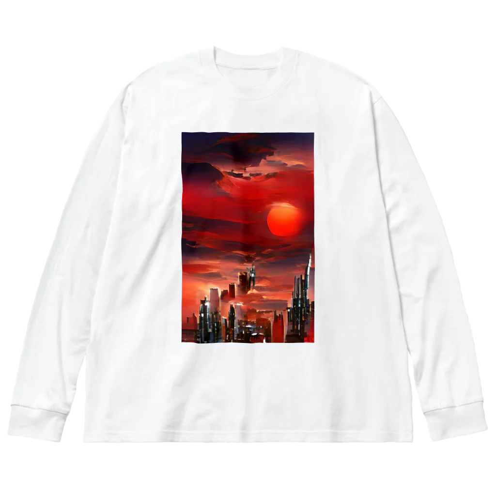 Eye2EyeのRed Night ビッグシルエットロングスリーブTシャツ