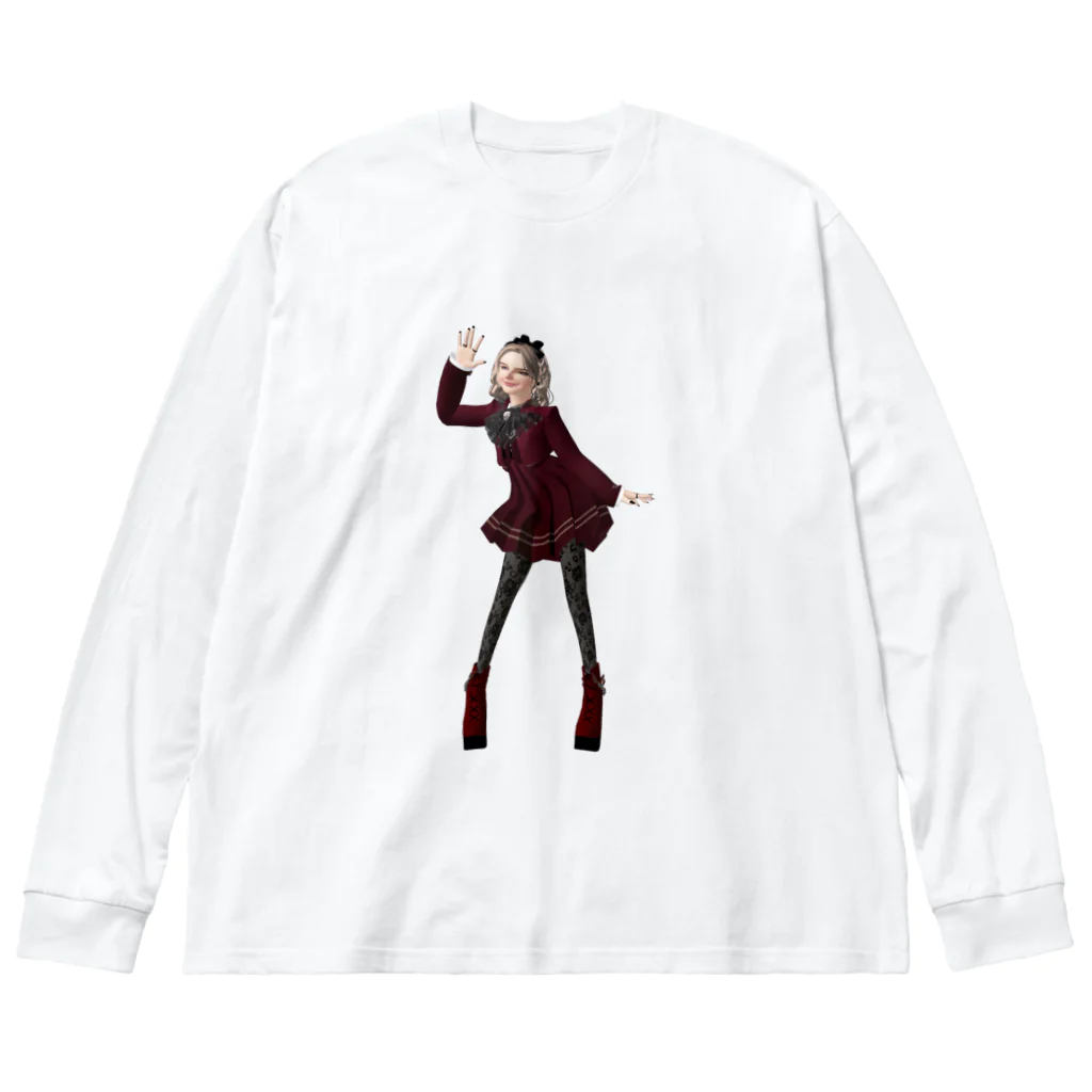 【ホラー専門店】ジルショップの紅い制服の女学生＊おしゃれ＊可愛い Big Long Sleeve T-Shirt