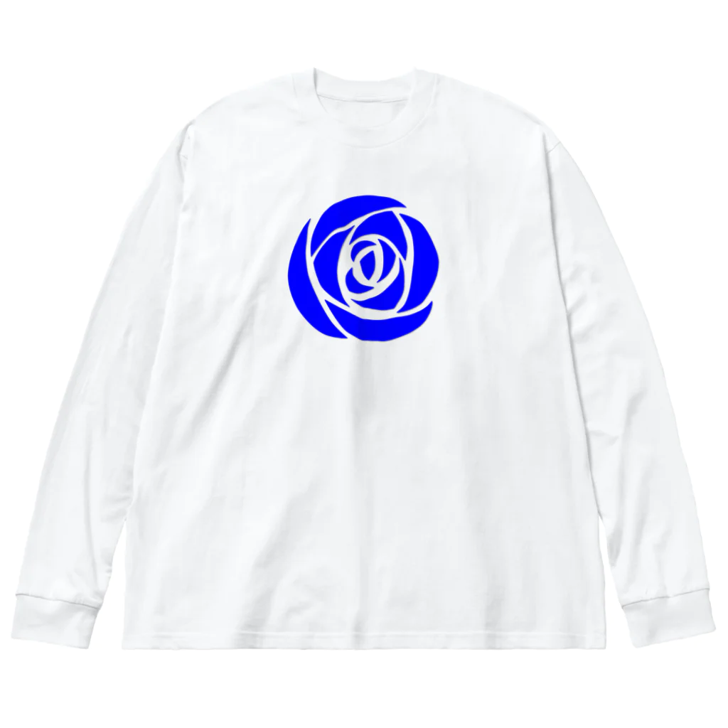 武者小路夕桐の青薔薇 Big Long Sleeve T-Shirt