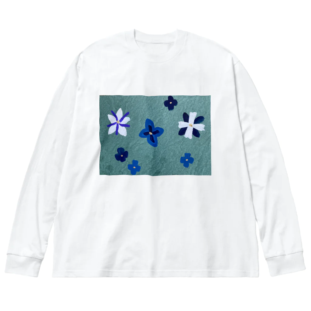 zimei-diary のジャワ小花更紗 ビッグシルエットロングスリーブTシャツ