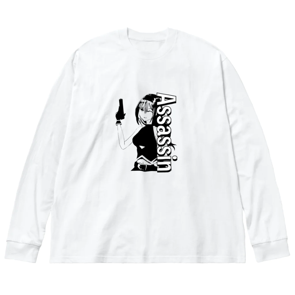 chicodeza by suzuriのアサシンちゃん Big Long Sleeve T-Shirt