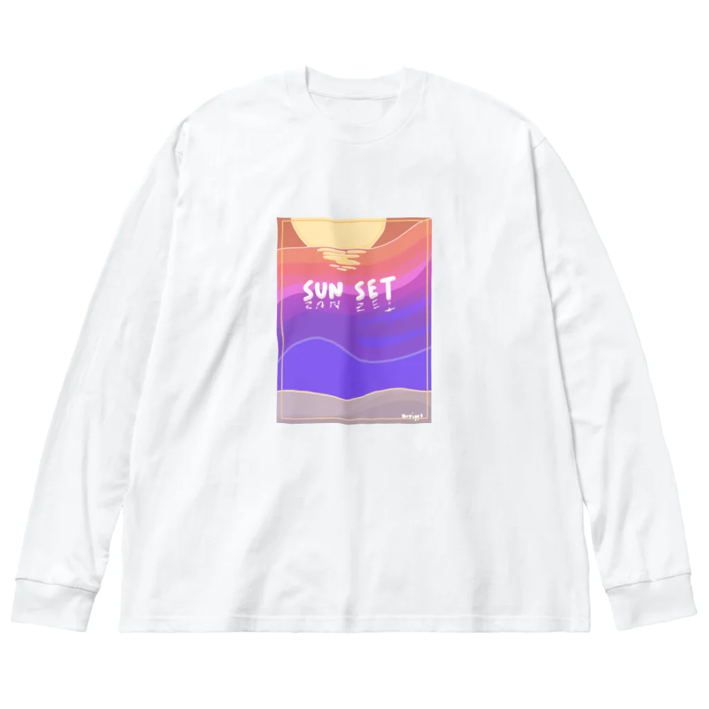 のりっぷすのsunset ビッグシルエットロングスリーブTシャツ