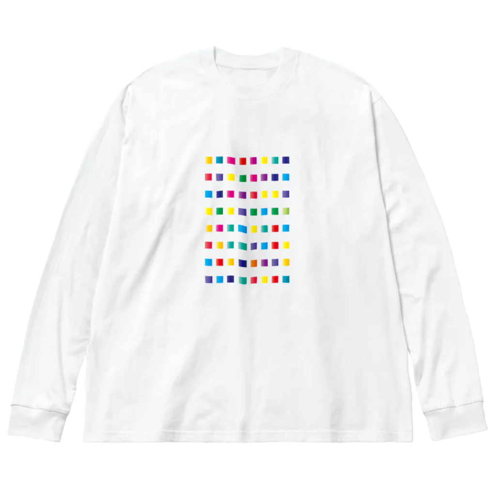 chicodeza by suzuriのアートなカラーチャート Big Long Sleeve T-Shirt