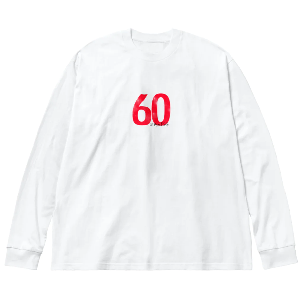 Retoro_timeの祝還暦〜人生は60歳から始まる ビッグシルエットロングスリーブTシャツ