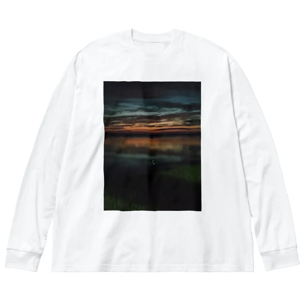 lostの暮れなずむ白鳥 Big Long Sleeve T-Shirt