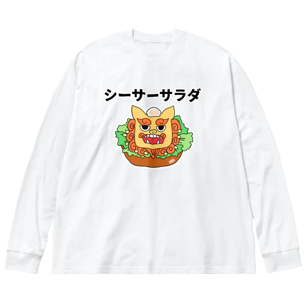 はちよんごのシーサーサラダ ビッグシルエットロングスリーブTシャツ