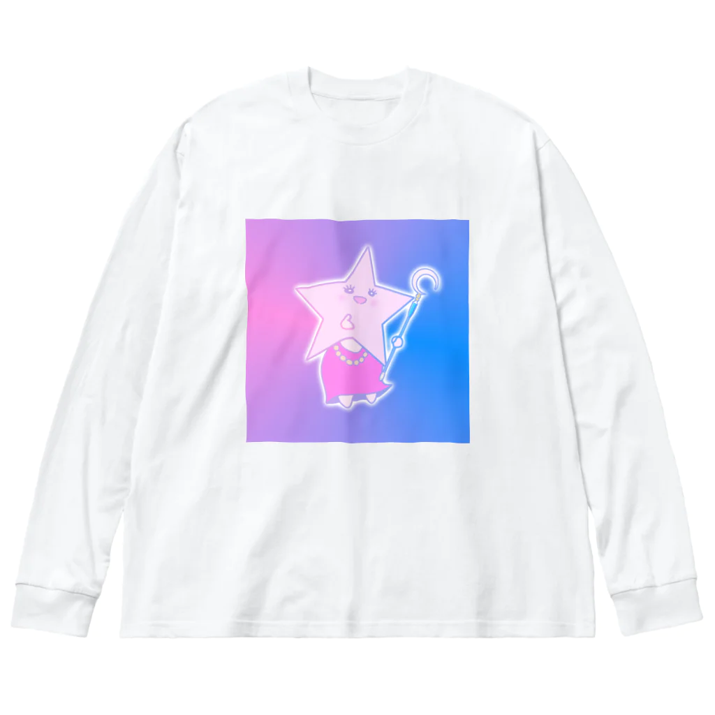 さきまるらんどの星しゃん⭐︎ ビッグシルエットロングスリーブTシャツ