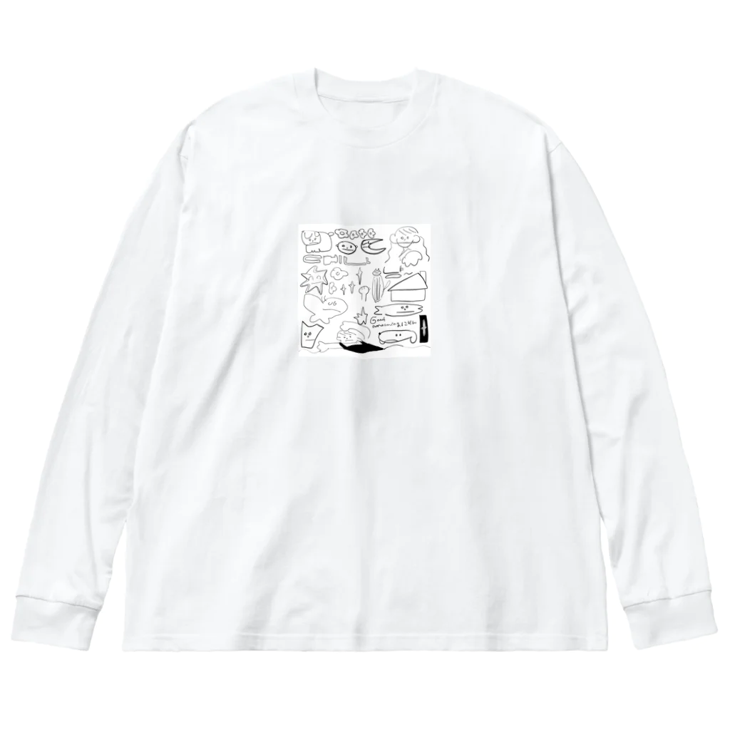 nylk0のかわいい絵 ビッグシルエットロングスリーブTシャツ