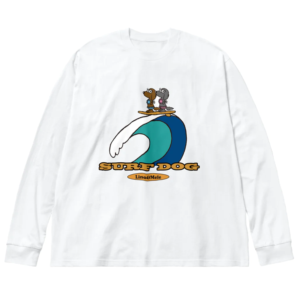 ゆるふわんにゃんのリノメレSURF DOGカラー Big Long Sleeve T-Shirt