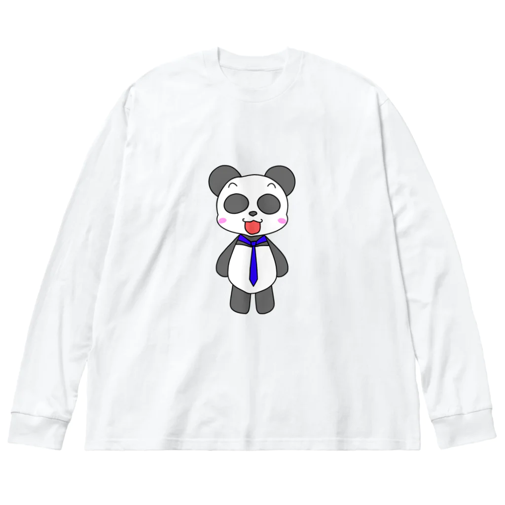 ふんころうの新入社員パンダ ビッグシルエットロングスリーブTシャツ