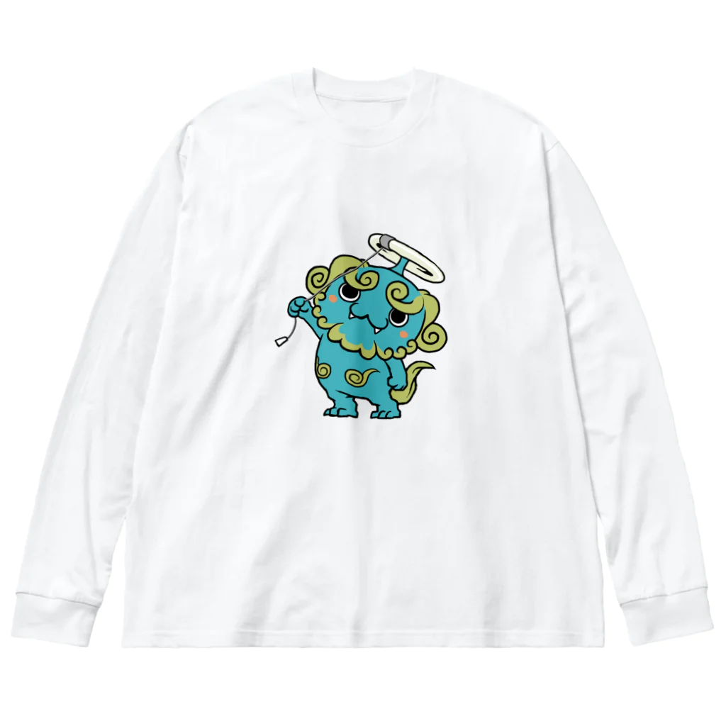 ケロケロワークスのエコ狛犬 Big Long Sleeve T-Shirt