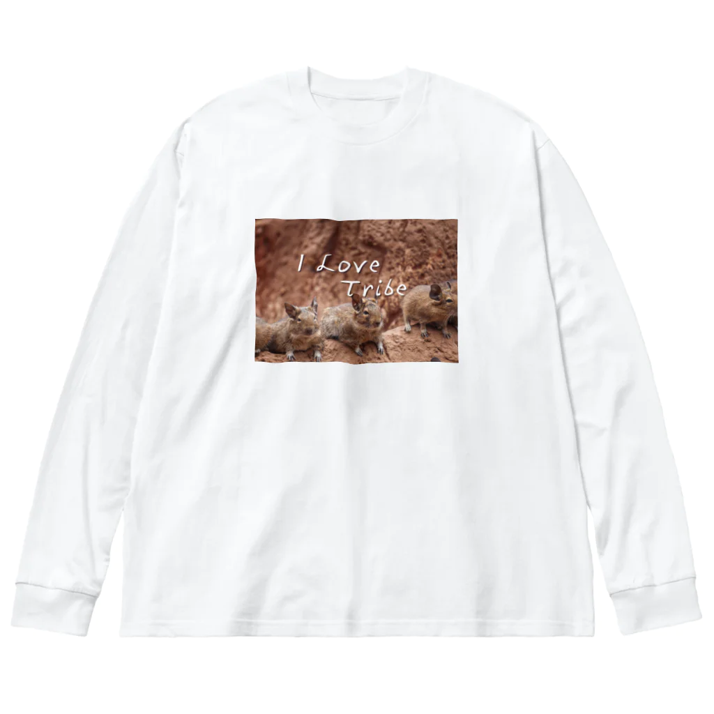 ミラくまのI LOVE Tribe Big Long Sleeve T-Shirt