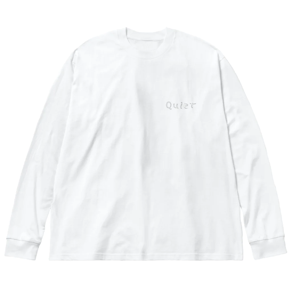 ひろし。のTシャツ屋さんのフォントシリーズ,Quiet 01 ビッグシルエットロングスリーブTシャツ