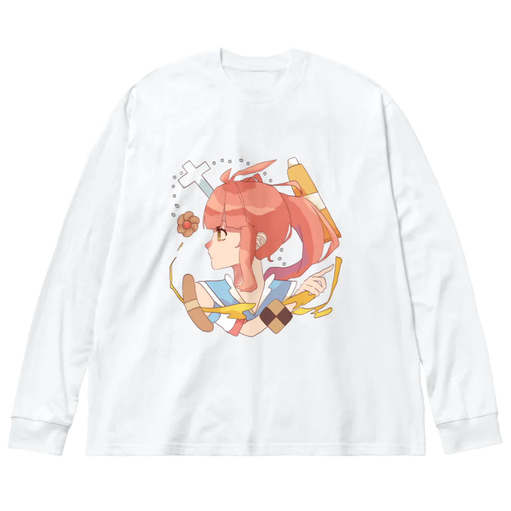 この世の終わりみてぇな浅葱共のグッズ持ち寄り集会場。の乃木悠里 round Big Long Sleeve T-Shirt