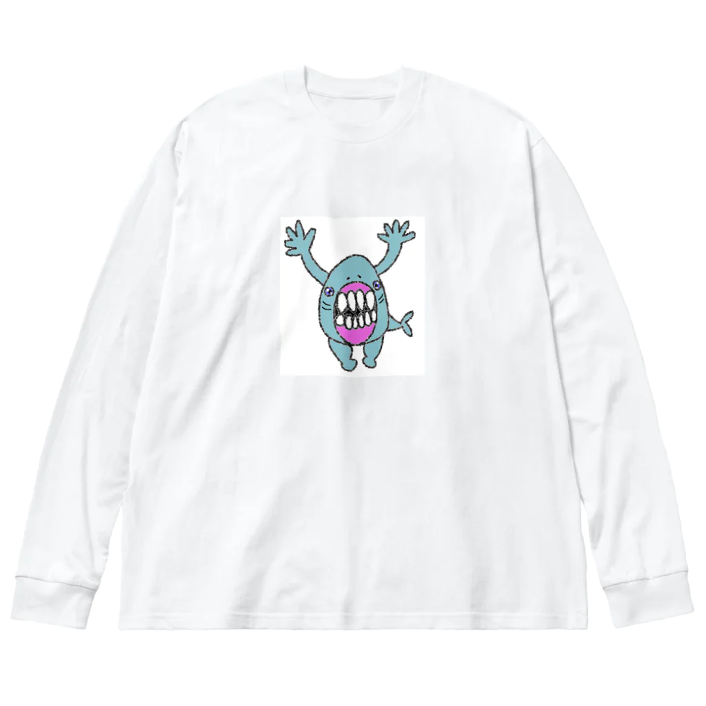 ゆちゃち家のにげろ〜さめ様だぞぉ Big Long Sleeve T-Shirt