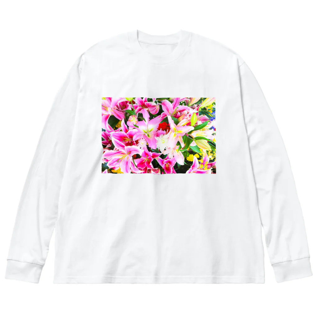 えびたろの咲き乱れる Big Long Sleeve T-Shirt