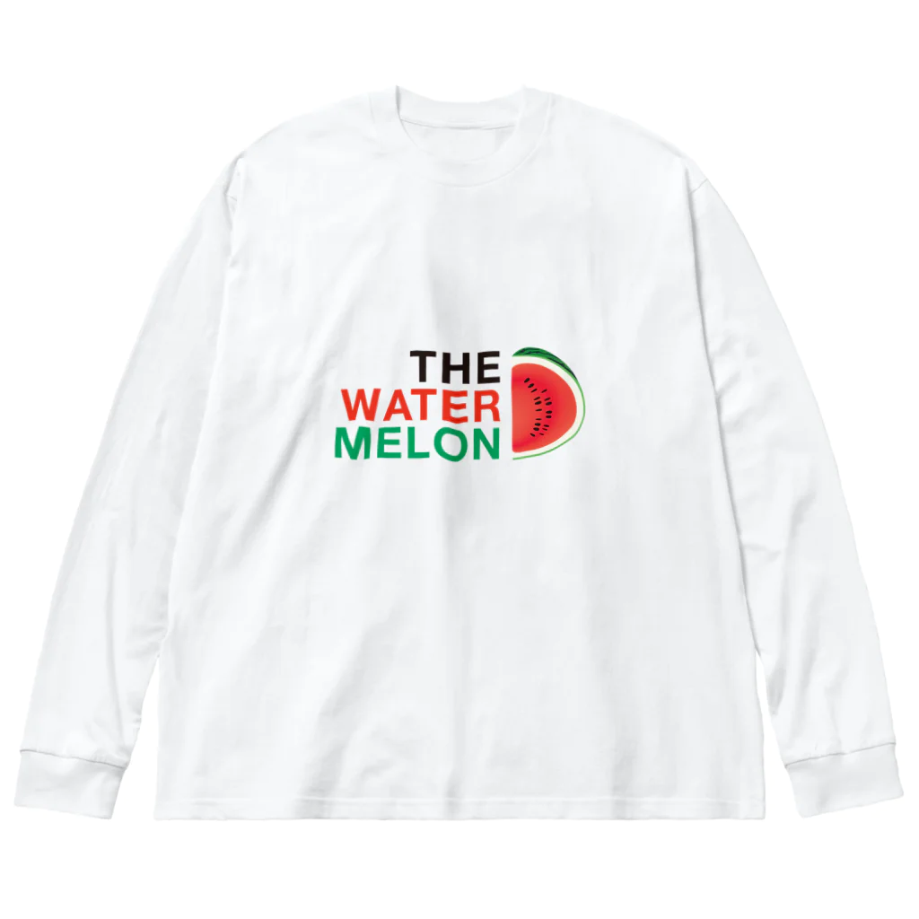 グラフィンのウォーターメロン スイカ THE WATER MELON 大ロゴ ビッグシルエットロングスリーブTシャツ