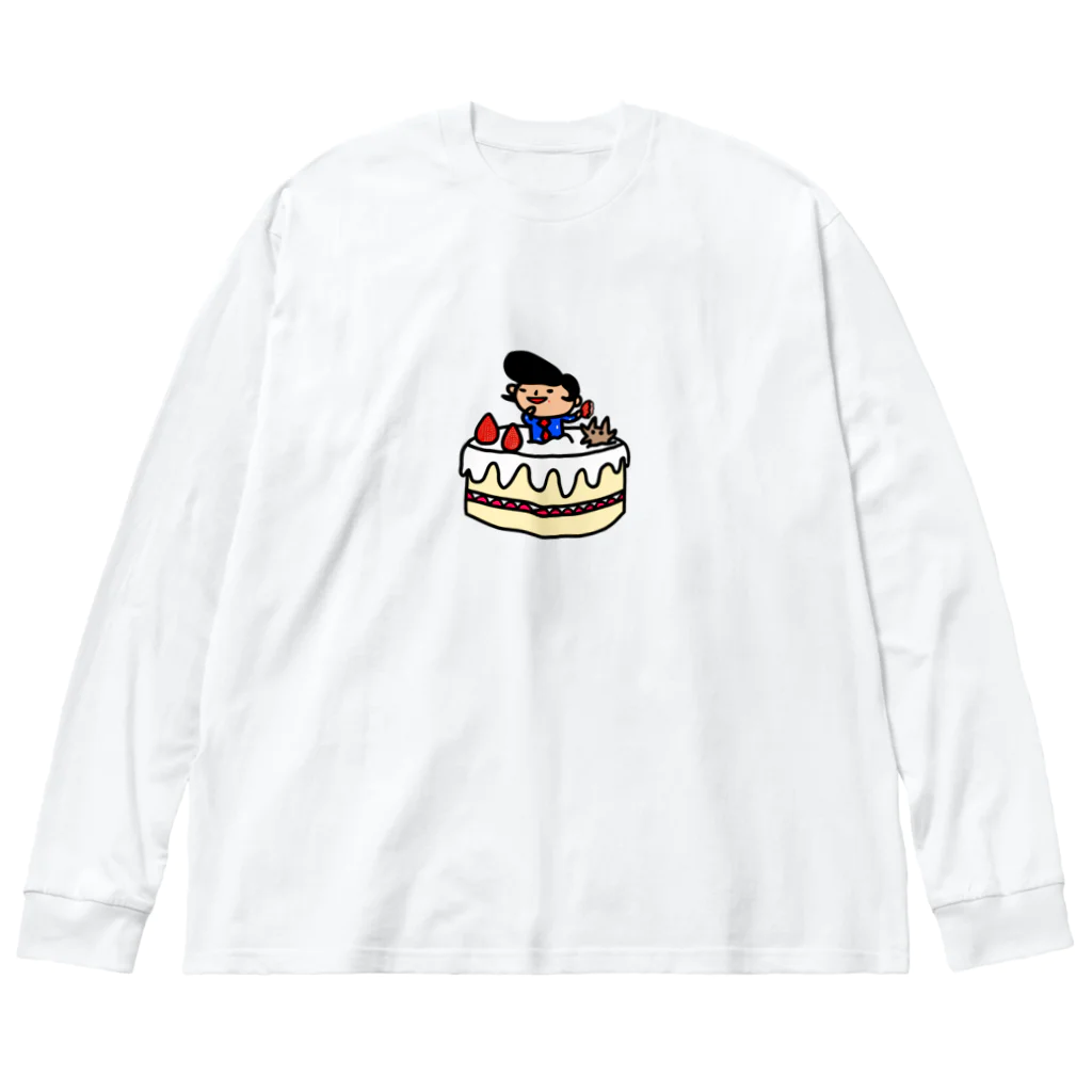 momino studio SHOPのケーキタイム! Big Long Sleeve T-Shirt