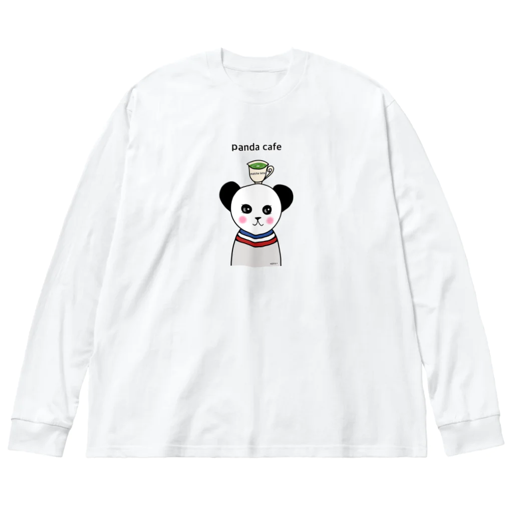 虹色PLUSのパンダカフェ　トリコロール Big Long Sleeve T-Shirt