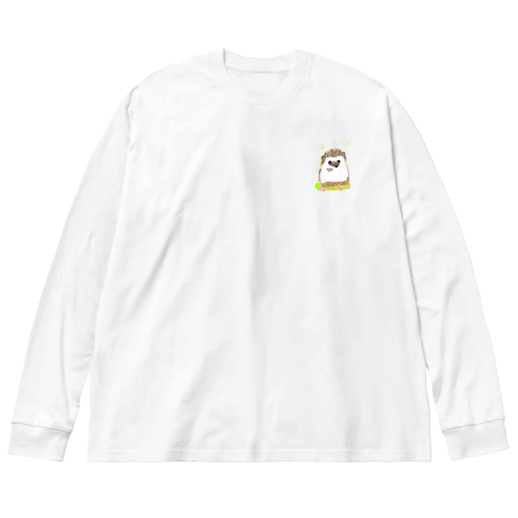 greetenのはりねずみ癒しアニマル Big Long Sleeve T-Shirt