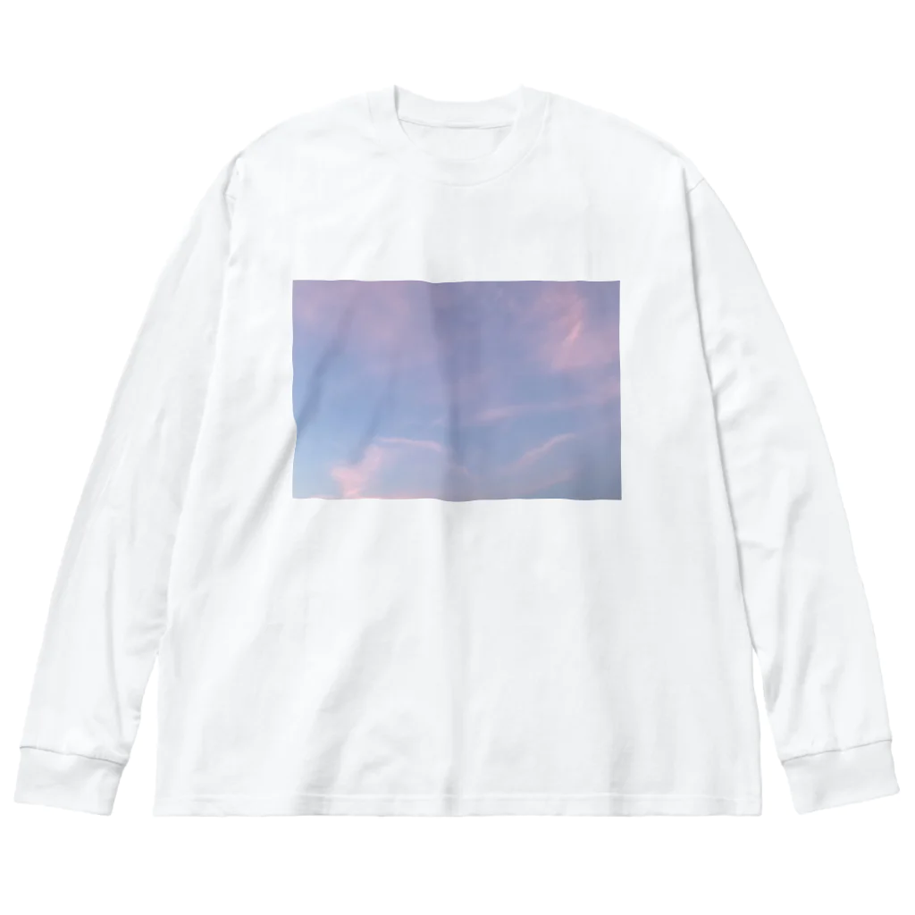 ___yusの八月の夕焼け ビッグシルエットロングスリーブTシャツ