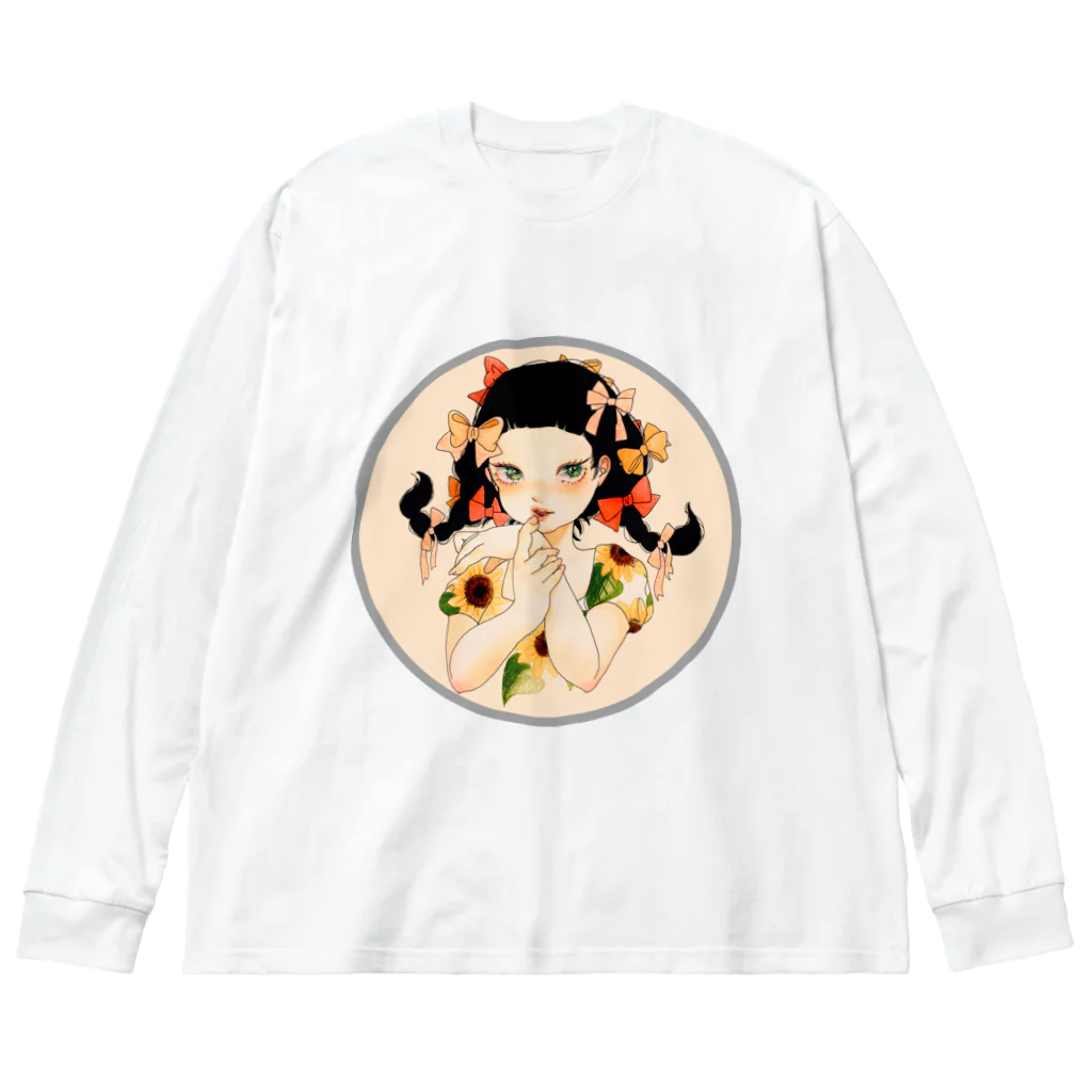 みみずのひまわりちゃん Big Long Sleeve T-Shirt