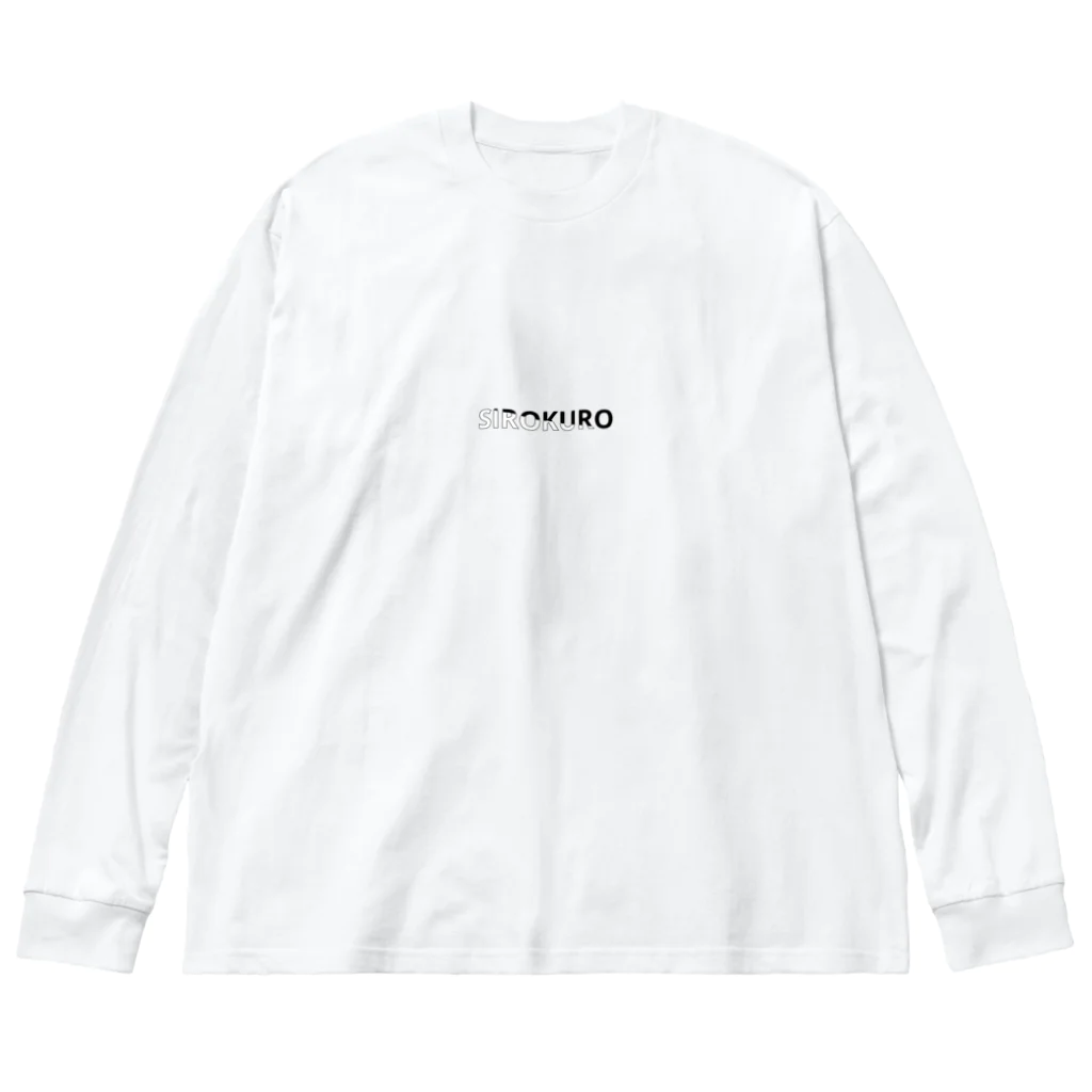 O3(ozone)の白黒 ビッグシルエットロングスリーブTシャツ